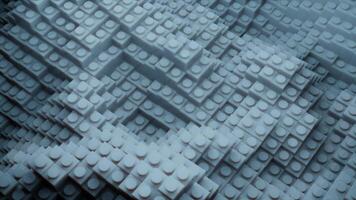 Abstract cubic background. Design. Wavy 3D surface of squared shapes. video