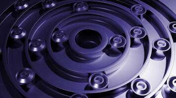 Pink and purple background made in 3d format. Design. A toy rotating maze with playing circles. video