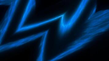 Black background with a fast-moving pattern. Motion. A blue and red stripe made in abstraction quickly blurring in different directions. video