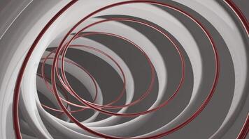 Psychedelic oval silhouettes creating effect of bending corridor. Design. Flying inside tunnel of many flying ovals. video