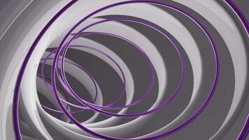 Psychedelic oval silhouettes creating effect of bending corridor. Design. Flying inside tunnel of many flying ovals. video