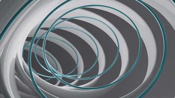 Abstract flight inside hypnotic oval shaped tunnel. Design. Wide and narrow stripes creating optical illusion. video