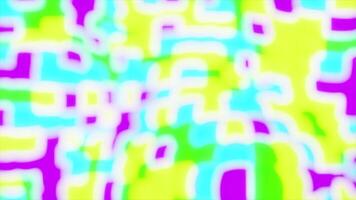 Blurred water effect in psychedelic pattern. Design. Colorful pattern with geometric shapes and psychedelic blurred effect. Bright pattern is blurred with liquid psychedelic effect video
