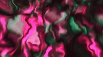 Grey and pink background made in animation. Motion. Glossy gasoline blots made in 3d format illuminated by light. video