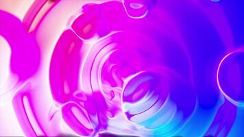 Purple and pink blurred patterns. Motion. Bright spilled liquids made in computer graphics with highlights. video