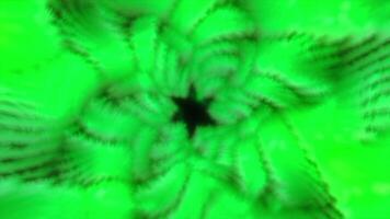 Grey and green tunnel. Motion. Deep corridors in an interesting form made in 3D format. video