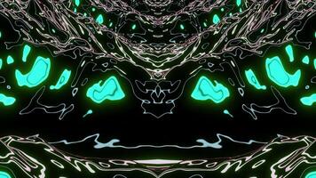 Flying inside sticky abstract tunnel with shapes looking like tree roots. Design. Concept of extraterrestrial life and unknown creatures. video
