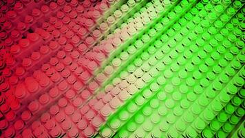Abstract 3D circles on straight stripes in wavy motion. Design. Gradient contrasting abstract background. video