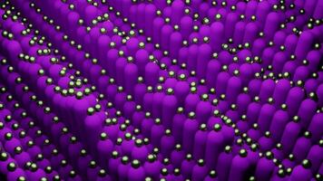 Purple and blue lines create a hypnotic effect. Design. Alternately rising thin lines of bright colors made in abstraction. video