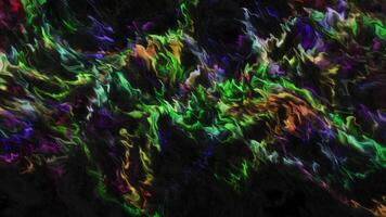 Black background with multicolored grid in anipmation. Motion. A grid made in cartoon animation that twitches in different directions. video