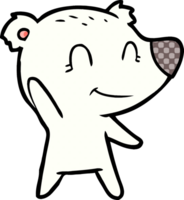 polar bear cartoon drawing png