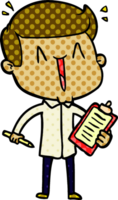 cartoon happy man drawing png