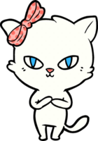 cute cartoon cat drawing png