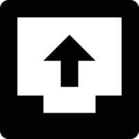 Upload icon symbol image vector
