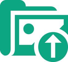 Upload icon symbol image vector