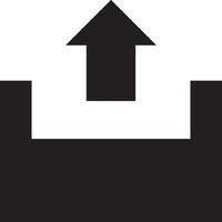 Upload icon symbol image vector