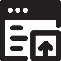 Upload icon symbol image vector
