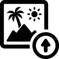 Upload icon symbol image vector