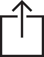 Upload icon symbol image vector