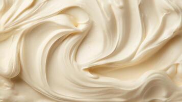 A close-up image of a smooth, creamy photo