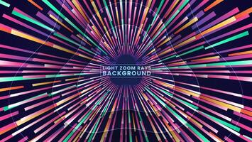 Abstract light zoom rays background premium vector