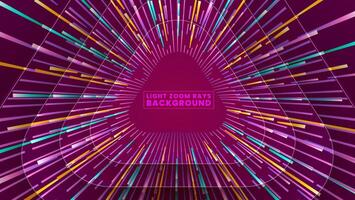 Abstract light zoom rays background premium vector