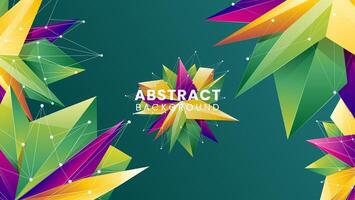 Abstract Colorful Geometric Background Premium vector