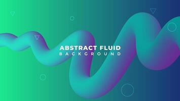 3D Abstract Background with 3d Fluid modern trendy banner Premium vector