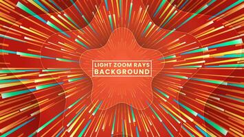 Abstract light zoom rays background premium vector