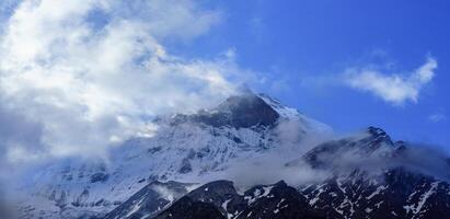 Machhapuchhare, Mt Fishtail in the Himalayas of Nepal, Machapuchare, the Sacred Mountain of Nepal photo