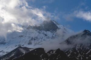 Mountain in Nepal, Annapurna Base Camp, Machapuchare Mountain, Annapurna Trekking, Travel in Nepal photo
