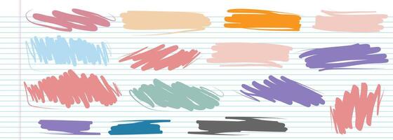 Background with abstract scribbles on paper. Complex and chaotic texture. Wavy background. Colorful tangled pattern. Elements for design vector