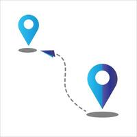 location icon, Set of map pointers vector