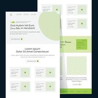 One-page website design template for business. Landing page wireframe. Flat modern responsive design. Ux ui website Template vector