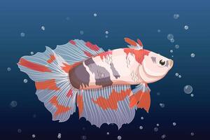 The Goldfish A Colorful and Tranquil Addition to Your Aquarium or Pond vector