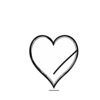 love heart valentine illustration vector