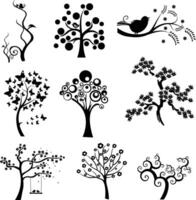tree and plant clip art vector