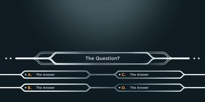 Intellectual game question background. Quiz template background template. This design suitable for education, answer or question. vector
