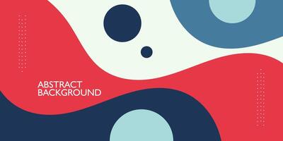 Abstract 3D wave art background design with blue, red, and white combination background. Eps10 vector