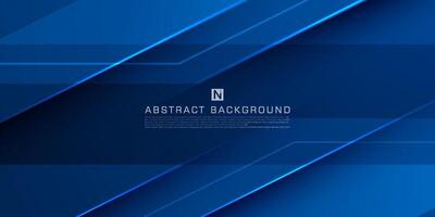 Abstract dark blue overlap shadow and lights background. Papercut background with straight line and shadow. Dark blue background with trendy pattern design. Eps10 vector