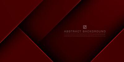 Abstract 3D background with dark red gradient illustration background with 3d look design. Overlap square with shadow and light pattern. Cool design and luxury. Eps10 vector