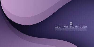 Abstract dark purple curve papercut background with curve overlap pattern. Purple background with shadow design. Eps10 vector