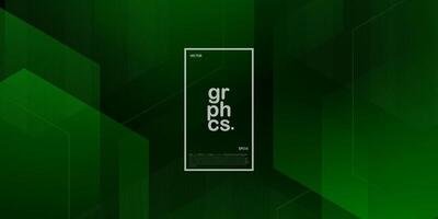 Dark green abstract 3D background with hexagon shapes. Hexagonal pattern illustration with simple looks. Smart design for your promotions. Eps10 vector