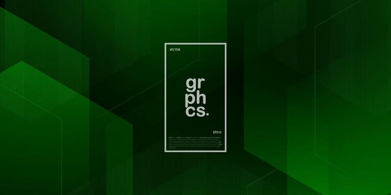 Dark green abstract 3D background with hexagon shapes. Hexagonal pattern illustration with simple looks. Smart design for your promotions. Eps10