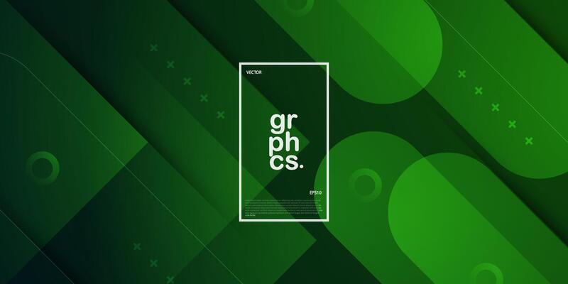 Abstract 3D dynamic dark green with lines gradient shadow background. Simple pattern for display product ad website template wallpaper poster. Eps10