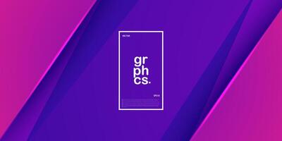 Colorful pink and purple gradient background with simple triangle and shadow elements. 3d abstract modern background. Eps10 vector