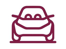 a car icon with a face on it vector