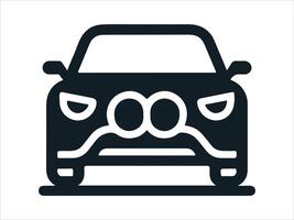car icon on white background vector