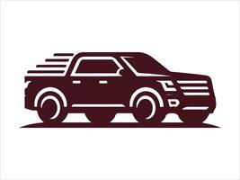 a truck icon on a white background vector