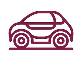 a small car icon on a white background vector